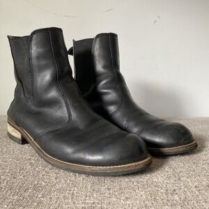 Kodiak Womens Black Leather Chelsea Boots Size 8.5 Waterproof Ankle Pull On Work